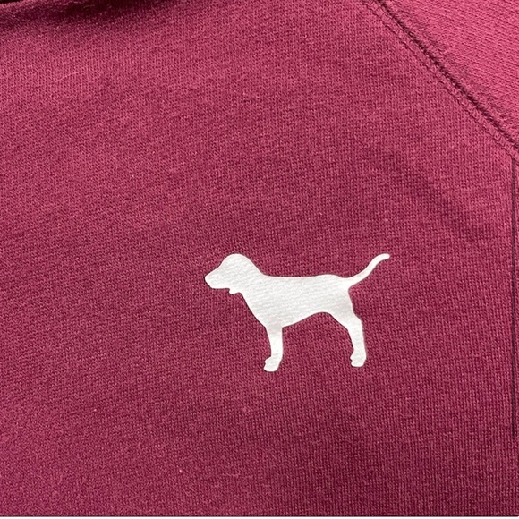 Victoria Secret PINK Burgundy Crewneck - Picture 3 of 6